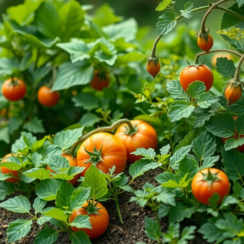 Illustration of natural, organic elements reflecting the freshness of stored produce.