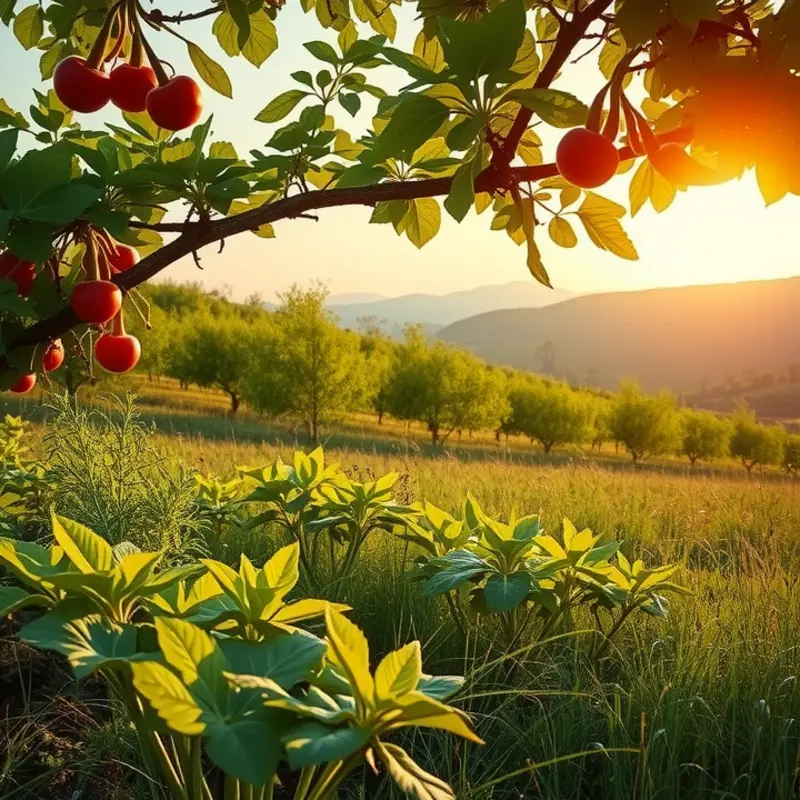 A vibrant landscape showcasing the abundance of nature’s nutrition.