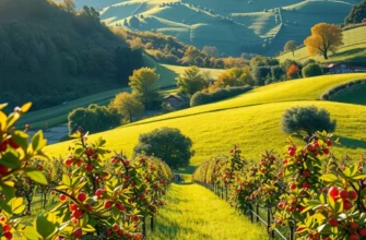 A stunning landscape showcasing vibrant produce in a natural setting, emphasizing healthy nutrition.