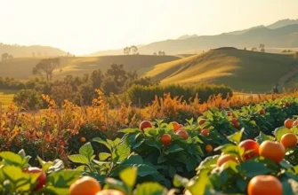 A scenic view of an orchard filled with fresh produce, embodying the essence of healthy cooking.