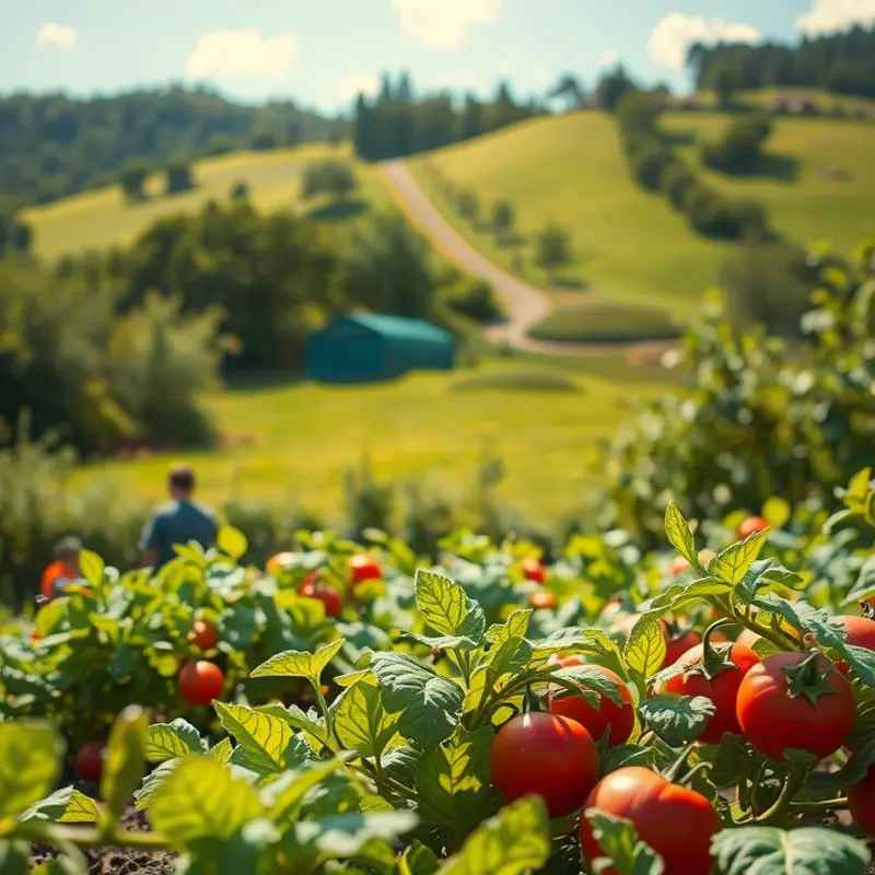 A lush landscape symbolizing the abundance of nutrients found in papaya.