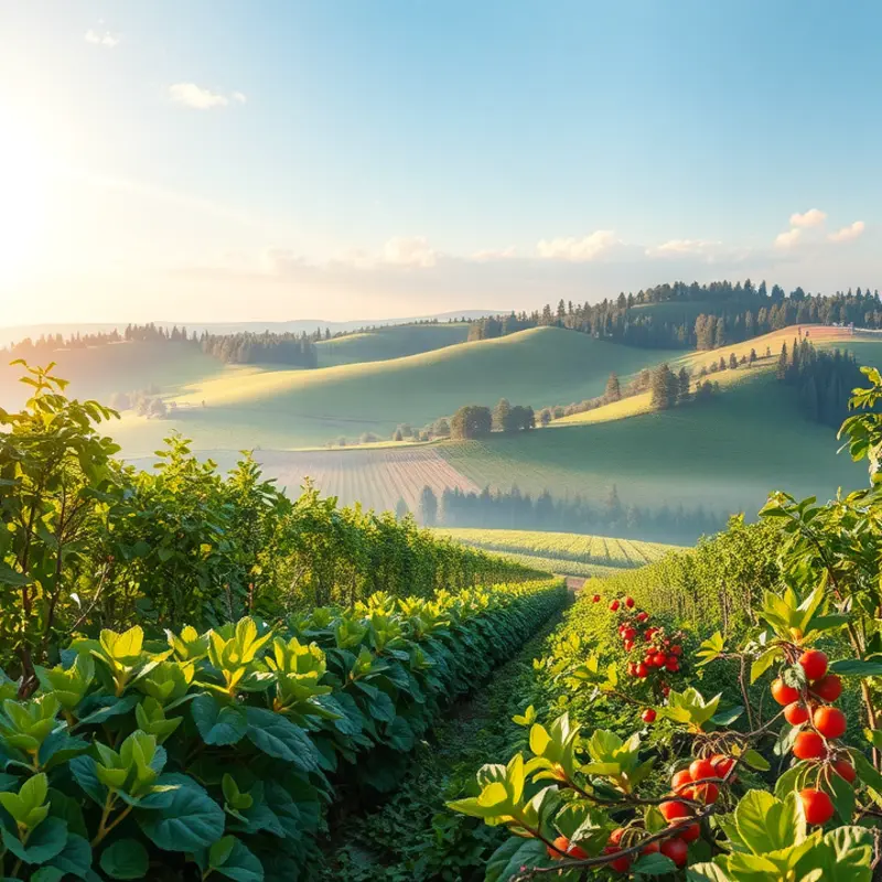A vibrant landscape highlighting the importance of hydration.