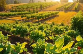 A vibrant organic landscape depicting fruits and vegetables, symbolizing the importance of natural nutrition for digestive health.