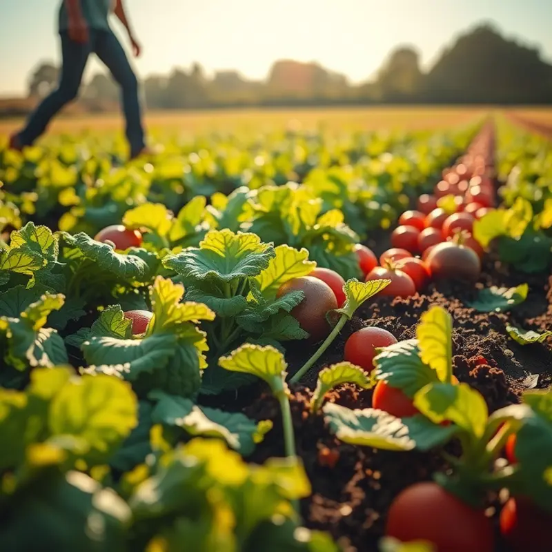 A vibrant garden flourishing with vegetables, illustrating the value of fresh ingredients.