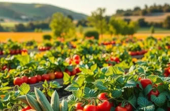 A serene landscape showcasing the essence of organic growth and freshness.