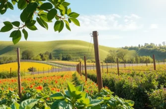 A landscape filled with fresh fruits and vegetables highlighting healthy eating.