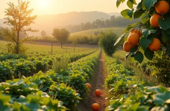 A scenic representation of a sunlit field highlighting the connection between nature and healthy nutrition.