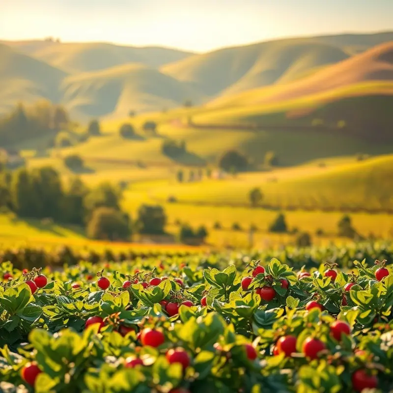 A vibrant sunlit field illustrating the importance of fresh ingredients.
