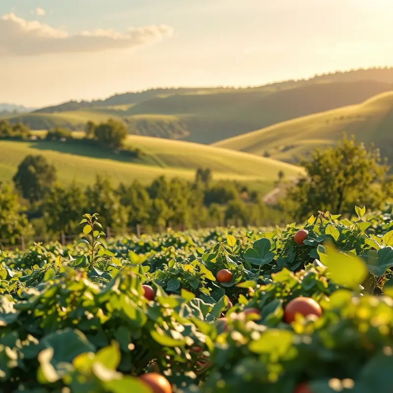 A vibrant orchard showcasing the abundance of natural produce.