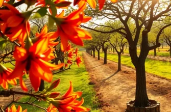 A vibrant landscape showcasing bountiful fruits and vegetables thriving together in harmony.