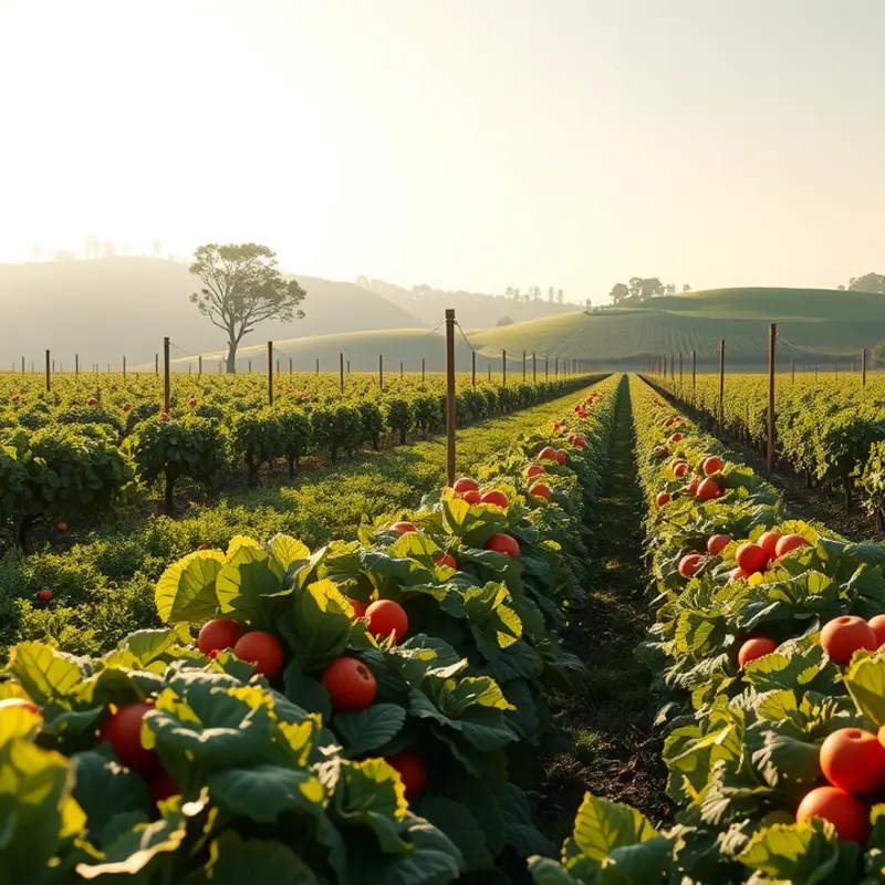 A sunlit field showcasing vibrant vegetables, representing the natural essence of seasoning.