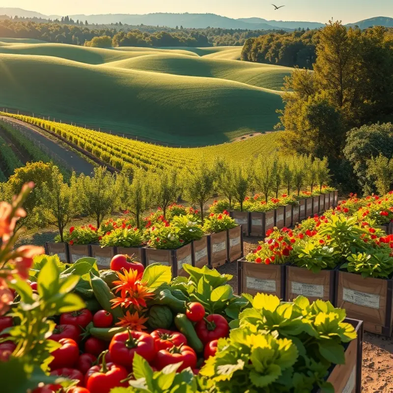 A vibrant beet garden showcasing the richness of organic produce.