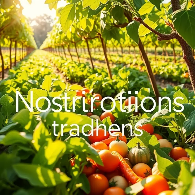A lush garden showcasing the beauty of fresh produce, symbolizing kosher traditions.