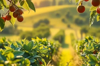 An orchard filled with fresh fruits and vegetables, reflecting the essence of organic cooking.