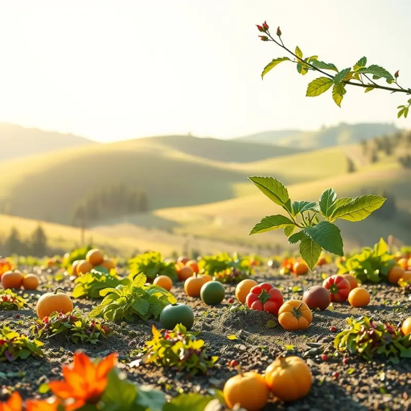 A scenic view of a lush orchard highlighting the freshness of organic produce.