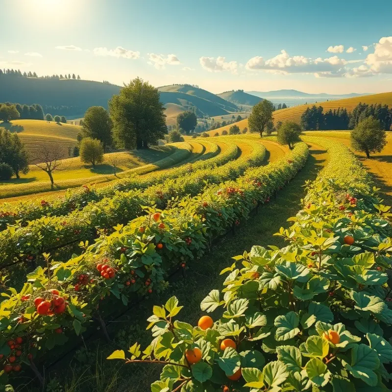 A sunlit field showcasing the bounty of nature, reflecting the vibrant energy of wheatgrass.