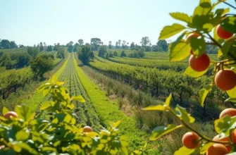 Sunlit field with vibrant produce symbolizing health and nutrition.
