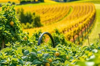 A scenic view of a beautiful avocado orchard surrounded by nature