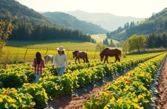 A beautiful landscape of vibrant beans growing in a sunlit field, illustrating the abundance of organic produce.