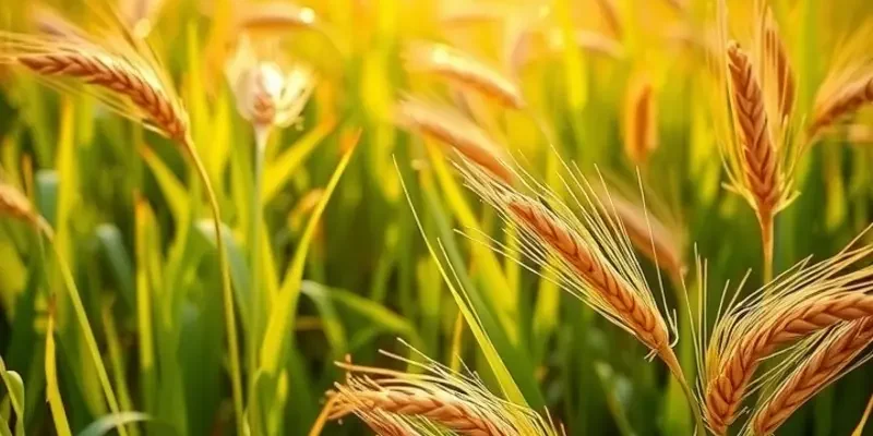 A sunlit orchard filled with fresh fruits and vegetables, highlighting the natural origins of global bread traditions.