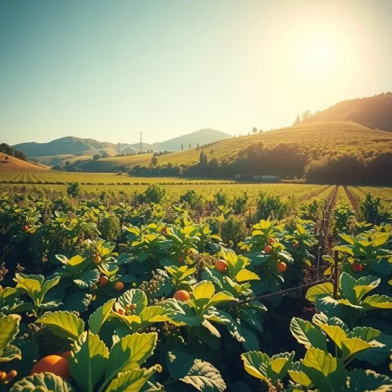 A lush landscape symbolizing natural nutrition.