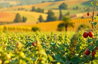 A sunlit field teeming with lush greenery, symbolizing the principles of healthy nutrition.