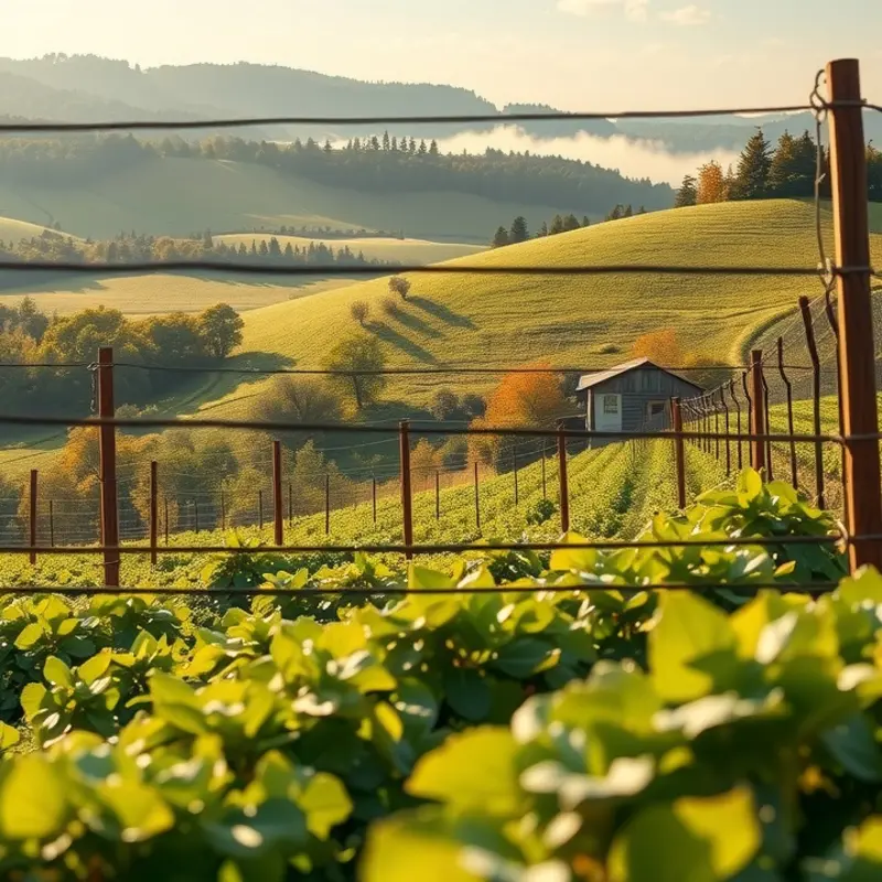 A vibrant sunlit field showcasing the abundance of organic vegetables and fruits.