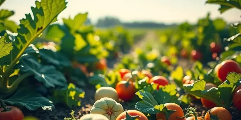 A vibrant landscape of sunlit produce, reflecting the essence of fertility diets.