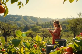 A scenic view of a sunlit field filled with vibrant vegetables and fruits representing food preservation practices.