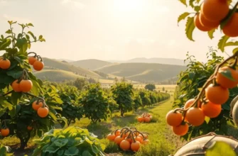 A scenic view of a natural field filled with fresh vegetables, highlighting organic cooking.
