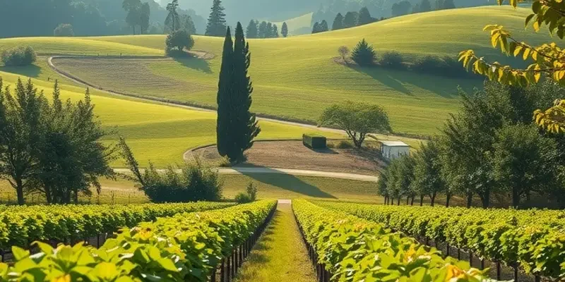 A lush, sunlit field filled with vibrant fruits and vegetables, symbolizing healthy eating.