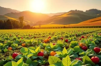 A beautiful natural scene filled with various organic vegetables and fruits, reflecting a healthy lifestyle.