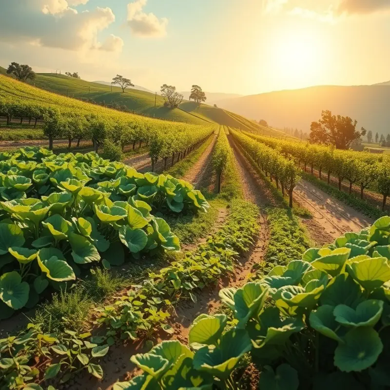 Vibrant fields showcasing the richness of natural oils.