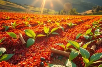 Scenic view of organically grown spices amid lush greenery.