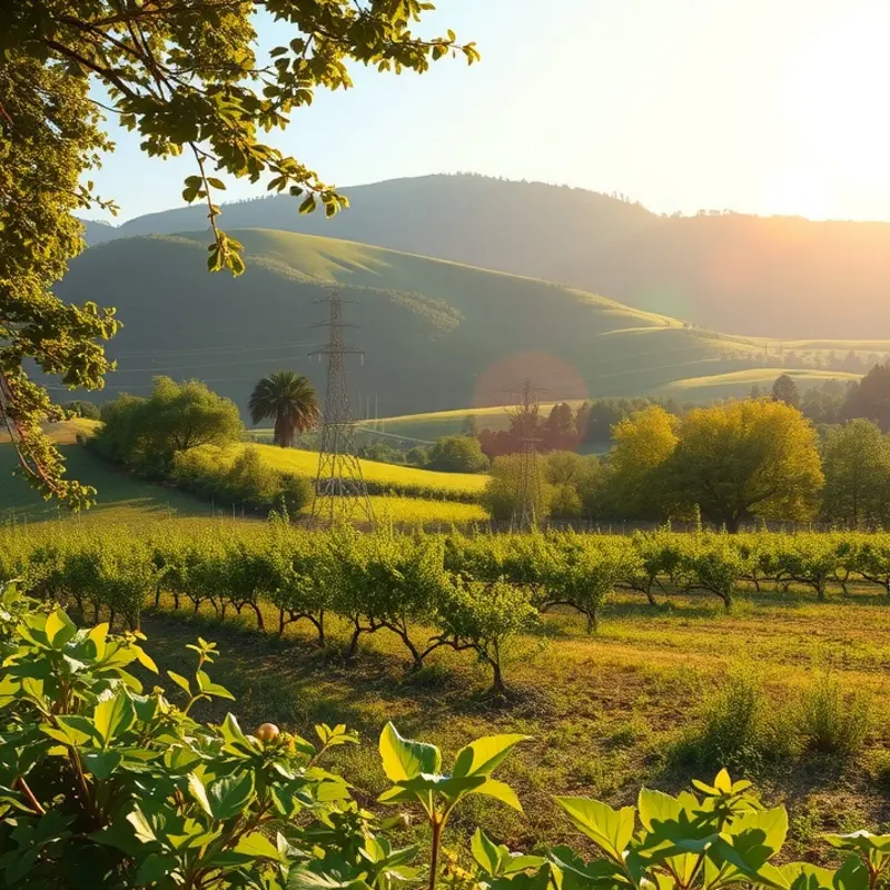 A vibrant field illustrating the importance of hydration and nutrition.