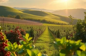 A picturesque field filled with fresh fruits and vegetables, symbolizing the connection to healthy eating and hydration.