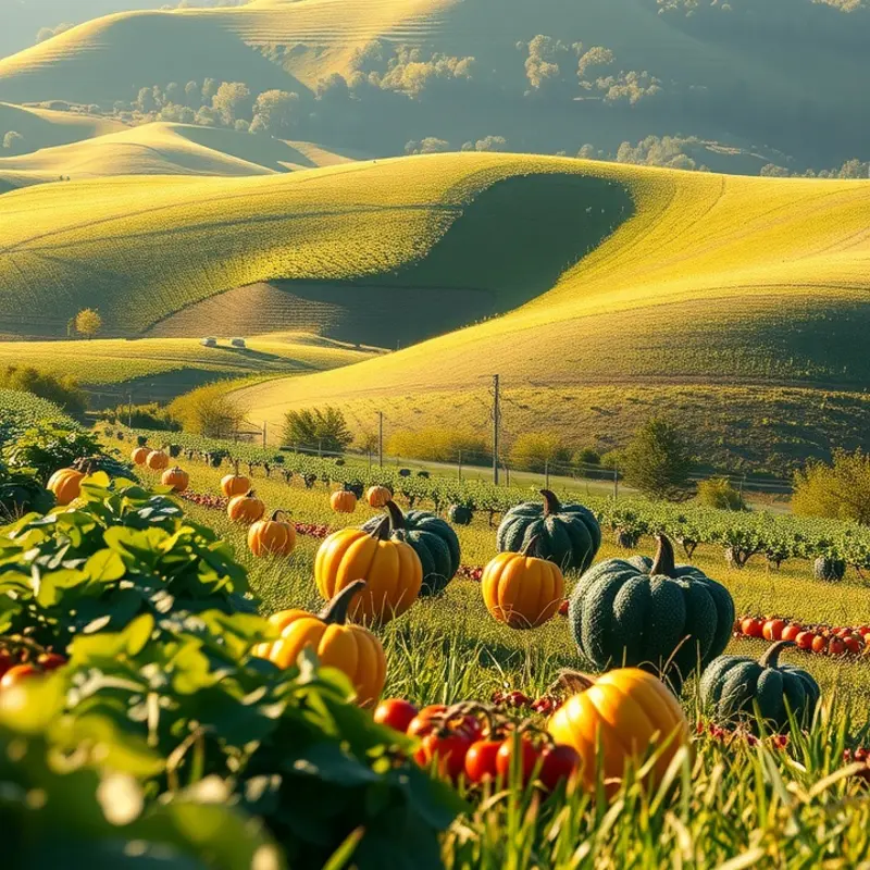 A vibrant field illustrating the importance of hydration and nutrition.