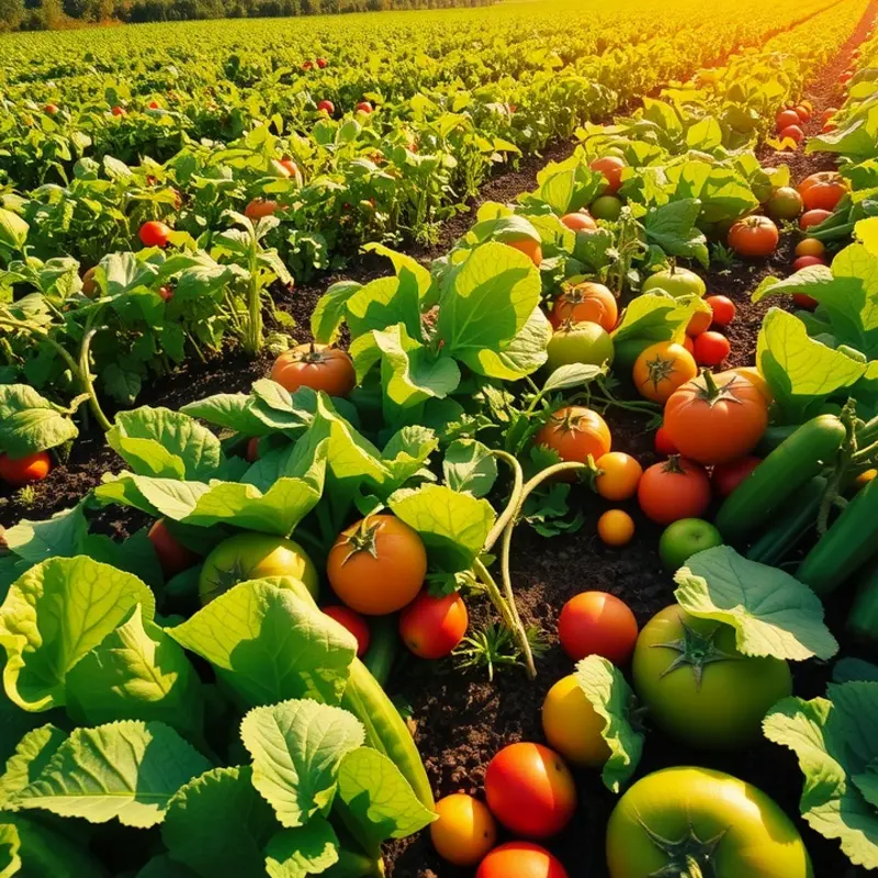A lush field representing the natural abundance of healthy nutrition.