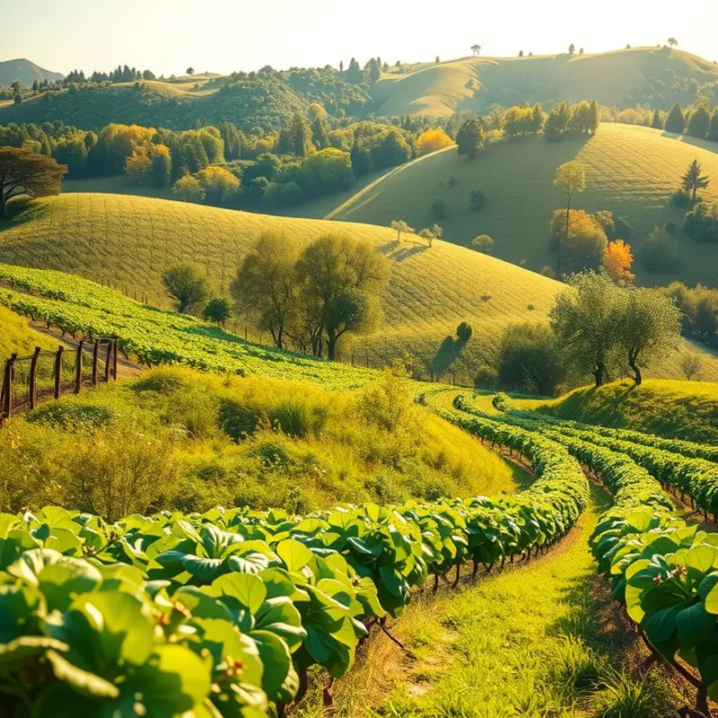 Vibrant produce flourishing in a sunlit orchard.
