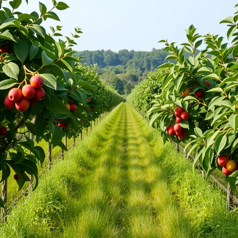 A sunlit field showcasing vibrant vegetables.