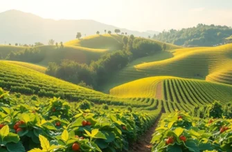 A scenic view of a flourishing vegetable garden bathed in sunlight, showcasing an abundance of fresh produce.