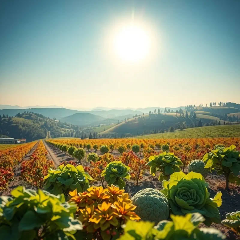 A serene orchard reflecting the natural origin of many margarine ingredients.