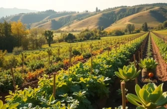 Vibrant field of produce representing healthy eating choices and the natural origins of margarine.