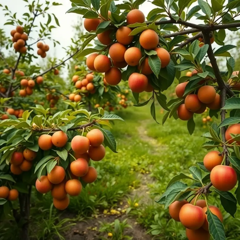 A sunlit field filled with fresh vegetables and fruits, symbolizing healthy meal options.