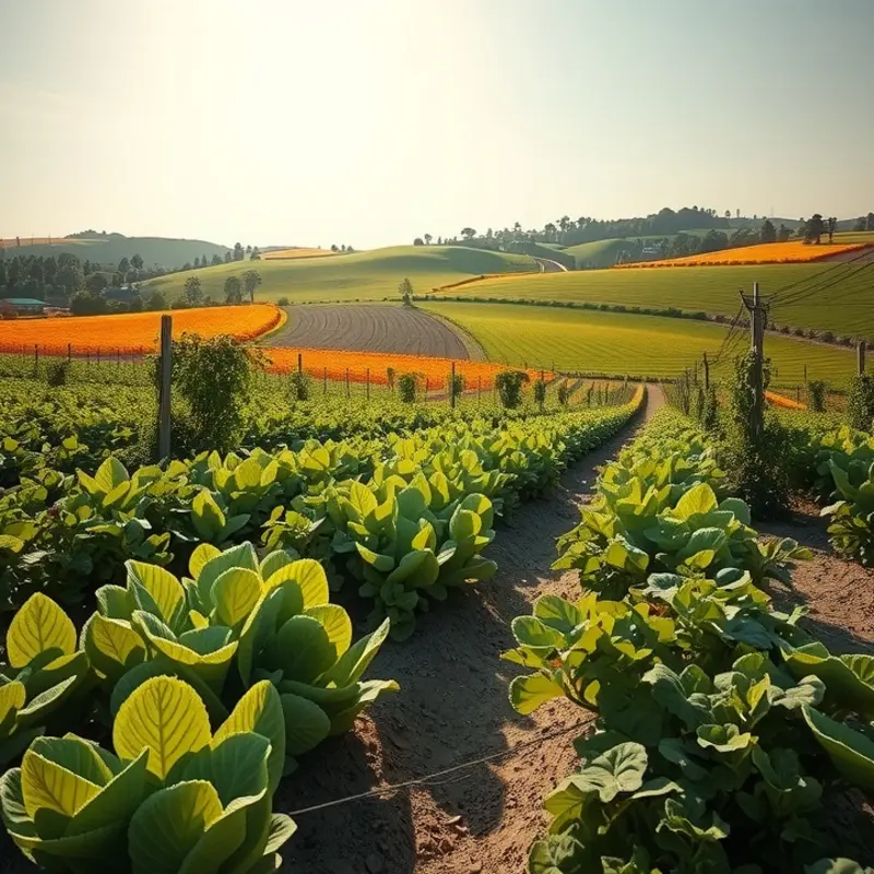 A vibrant garden filled with fresh produce represents the heart of meal planning.