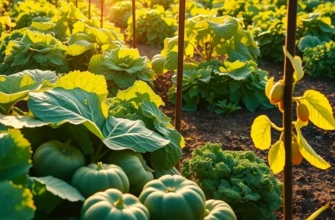 A picturesque organic field filled with vegetables and fruits, highlighting the essence of healthy nutrition.