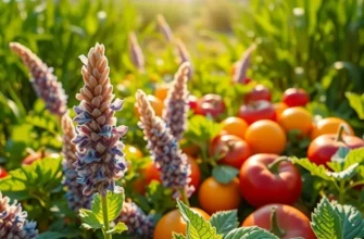 A sunlit field full of organic produce symbolizing natural health and vitality.