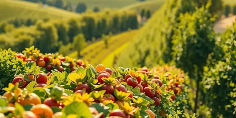 Scenic landscape showing the lushness of nature, symbolizing healthy nutrition.