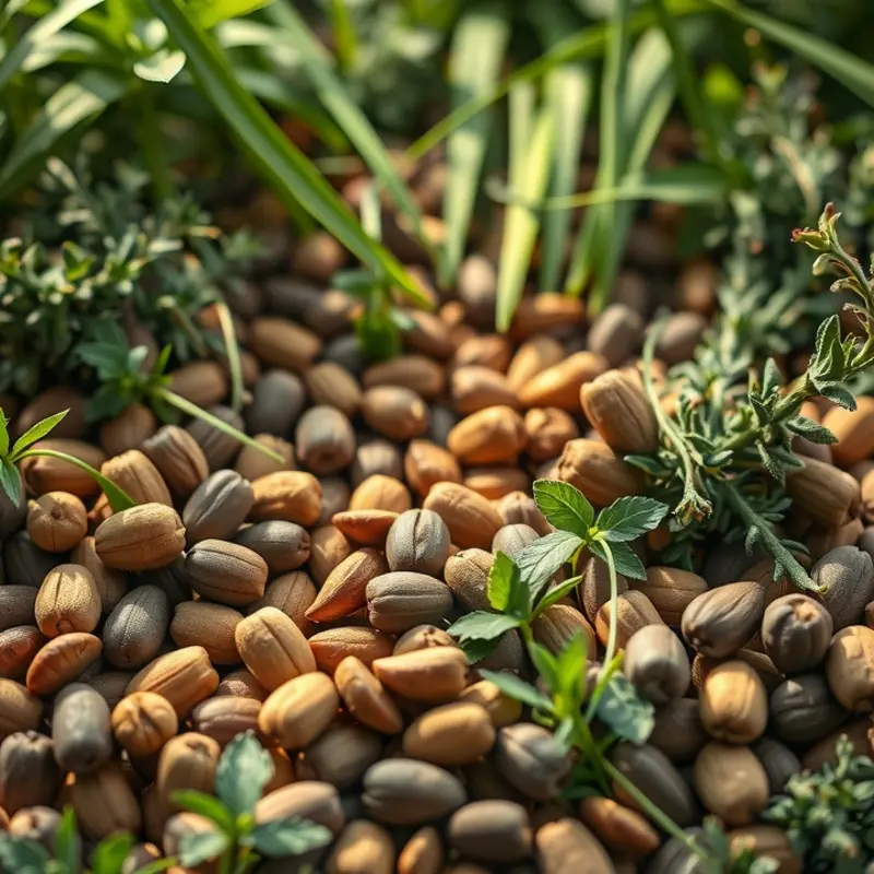 A sunlit garden showcasing organic beans and vegetables, ideal for creating creamy spreads.