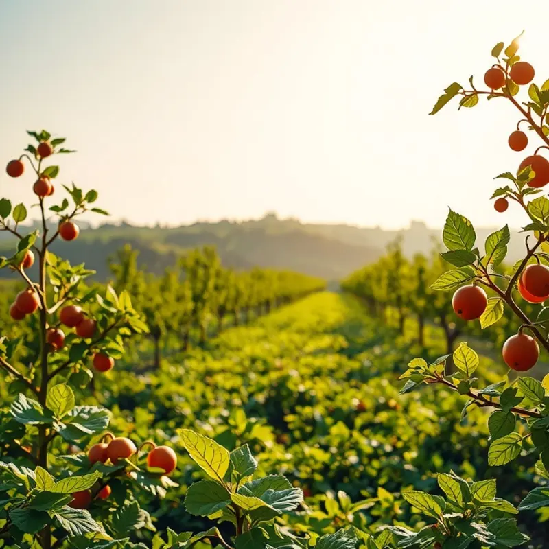 Fields of fresh produce represent the foundation of great cooking.